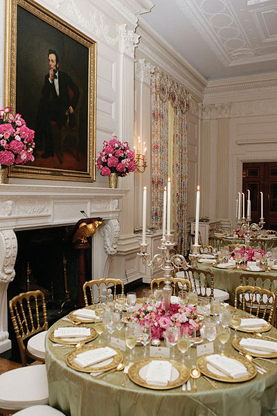 During the Kennedy renovations to the White House, the original 1902 design mantel in the State Dining Room was restored. A gift of Vermont marble from Domestic Marble and Stone was used to replace a green stone mantel that President Truman removed when he left office. Produced by carvers from Miller Druck Company, Larabee recalls helping with the project while an apprentice, and the care taken to preserve and reproduce the original details and original inscription. The inscription, as placed there by Franklin D. Roosevelt, is from a letter by John Adams to his wife Abigail, written immediately after he first moved into the house in 1800: “I pray Heaven to bestow the best of blessings on this House, and all that shall hereafter inhabit it. May none but honest and wise men ever rule under this roof.”