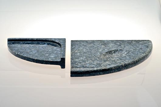 Turned in Stone offers other popular accessories like the wall-mounted granite soap dish