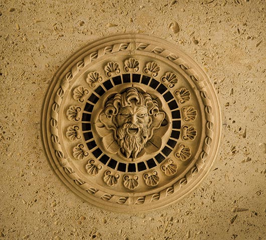 Details of a Neptune fireplace