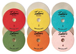 Talon Marble 6-Step Hybrid Polishing Pads