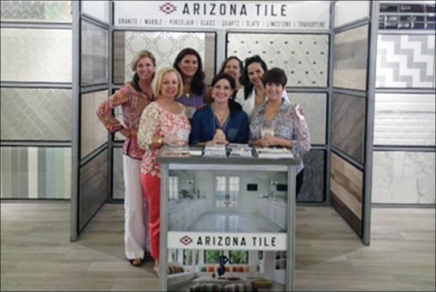 Dallas, Texas sales representatives & showroom associates from left to right, front row: Betty Ann Yarborough, Tami Mosley, Kathie Ahrens; back row: Kim Renger, Kelley Krause, Bonnie Tierney, Alessandra Andrade.