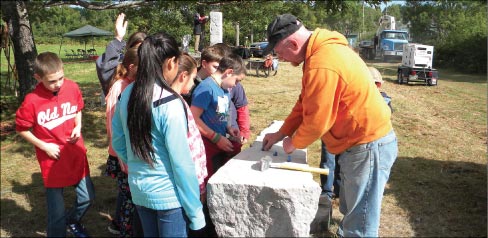 David Sywalski: “I would say that working alongside fellow sculptors was a great experience, and the interest and knowledge of the school kids on the subject of art was impressive.”