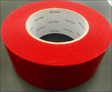 I recommend using Red Vinyl tape instead of the standard blue painter’s tape when you need to tape and drape a particularly wet job – the red tape adhesive is less sensitive to moisture.