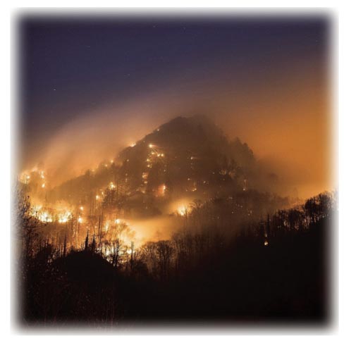 The great McCracken’s Peak blaze started when one of the numerous moonshine stills on the flanks of the knob exploded, setting the forest afire, and spreading into Haig Hollow.