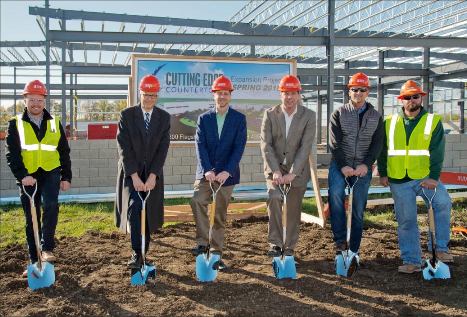 Cutting Edge held a groundbreaking event at the construction site on November 8.