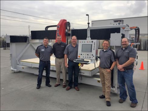 Attendees learn about the Park Industries® SABER CNC Saw at the California Open House.