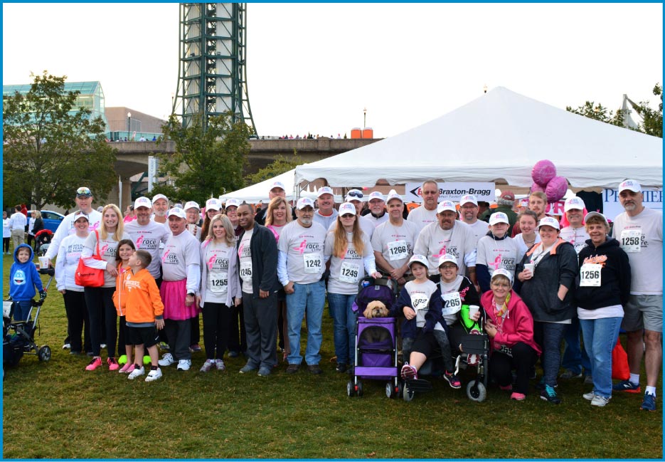 The Braxton-Bragg team out in force at the East Tennessee Race for the Cure event.