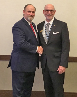 Left: Christopher Walker, new NTCA president, and Martin Howard, new NTCA chairman of the board