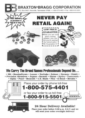 Page from Braxton-Bragg’s first catalog in 1994.