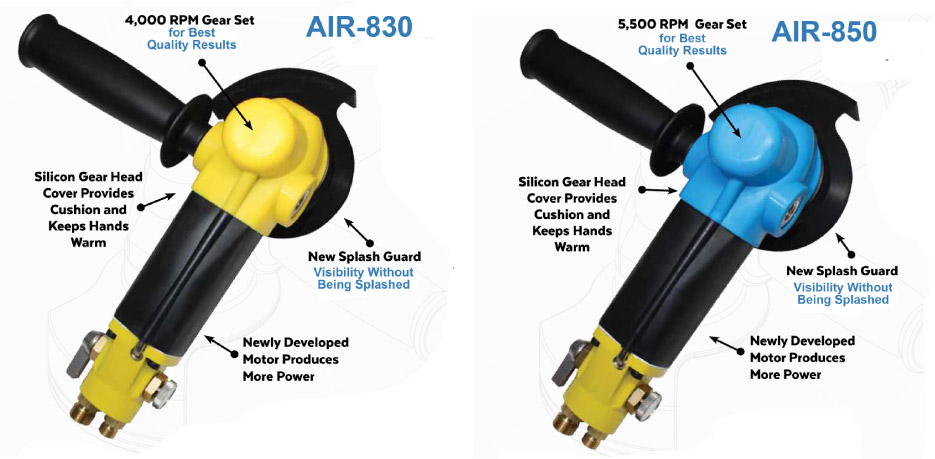 Alpha® Introduces AIR-830 and AIR-850 Pneumatic Polishers 