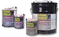 STONE SHIELD TRANSPARENT FLOWING & TRANSPARENT KNIFE GRADE ADHESIVE