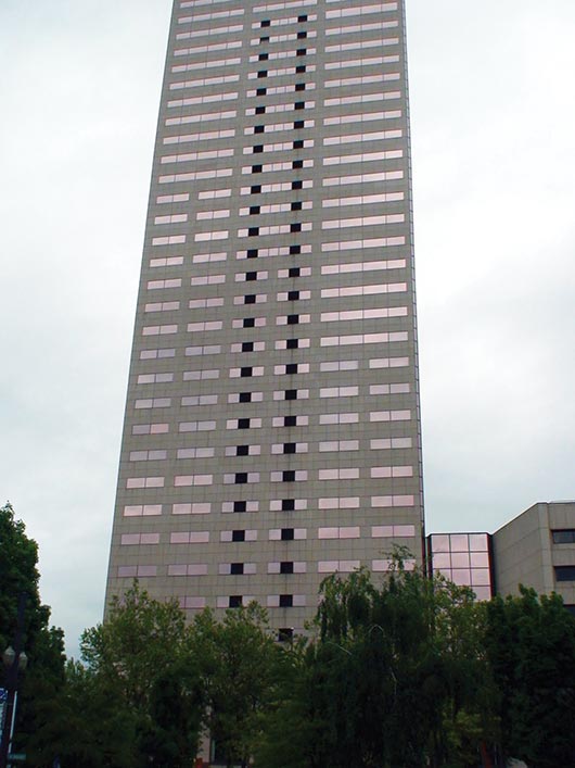 International Thin Cut Stone (1970- Present). This is the current state of high-rise construction. Thankfully, design professionals soften the building by employing historical stone elements to add detail to this harsh building system. Even today, if you go to the Italian stone fabrication centers at the base of the Apennines, you will see thousands of blocks of stone drilled out from quarries all over the world to be sawn with these gangsaws – although North and South American and Asian facilities are catching up by using this technology.