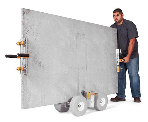 Fabricators often combine Omni Cubed products (Aqua-Jaw™ Carry Vise ™ and Pro-Dolly™ HD2).