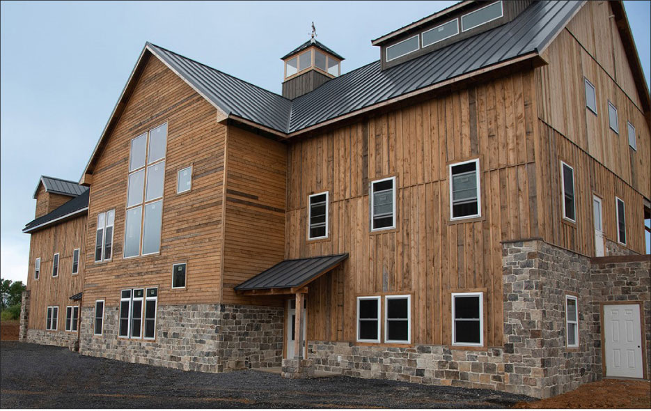 Traditional Ashlar laid stone and batten construction for a combination community medical clinic and children’s special needs clinic. Dry House StoneWorks uses Tuscarora Mountain stone, harvested from their very own grounds. This helps them have total control - including a competitive price – from start to finish.