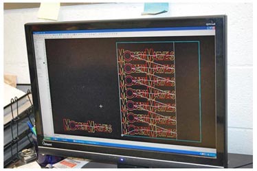 Michael Waltrip Racing uses SigmaNest CAD-CAM software to tightly nest parts. 