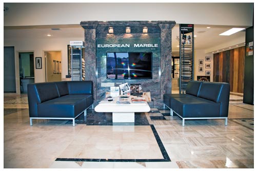 Comfortable seating areas strategically placed add comfort and aid in getting the deal inked.  