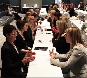 Kathy Spanier, Director of Marketing for Coldspring (bottom left, at an MIA roundtable), is the recipient of the  2016 Person of the Year Award.