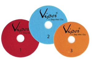 Viper® 3-Step Dry – best in class 4-inch dry polishing pads