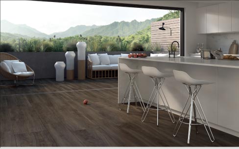 More Wood Noce large format tile, 24 by 48 inches