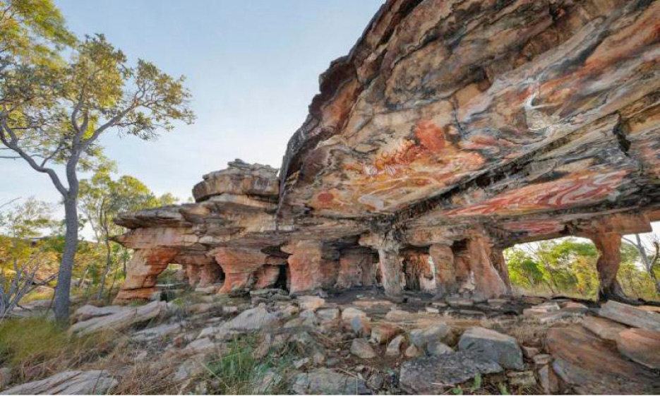 Gabarnmang is so remote that it is accessible only by helicopter, and so sacred that it is currently closed to people not of the Jawoyn tribe, by decree of the traditional owners.