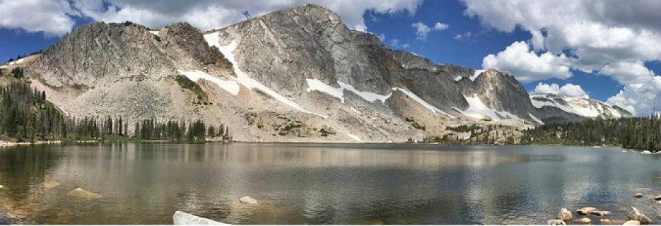 Medicine Bow Peak in Wyoming is made from white quartzite that is over a billion years old. 