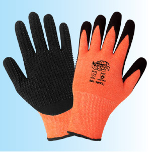 Heat-Resistant Gloves with Rubberized Palm Grip 