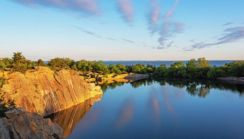 Halibut Point State Park in Massachusetts is a former granite quarry reclaimed into a public park.  Photo by Toby McGuire