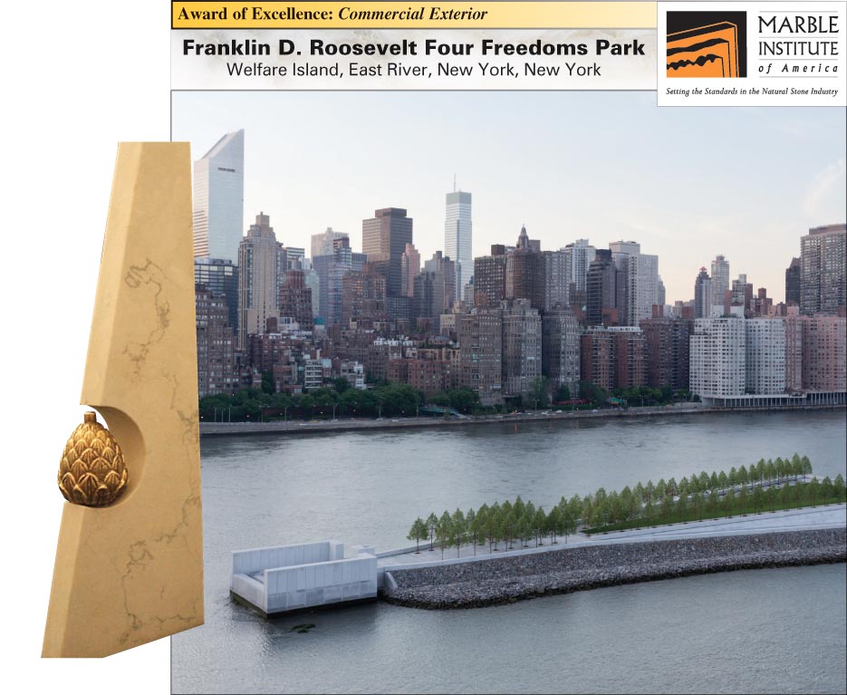 Franklin D. Roosevelt Four Freedoms Park Welfare Island, East River, New York, New York