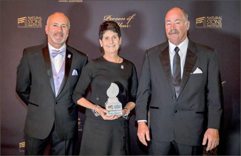 From Left: 2017 BSI President Daniel Wood, Kathy Spanier, and 2017 MIA President Jon Lancto