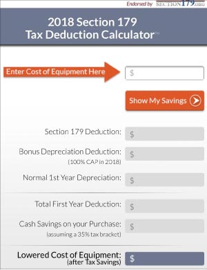 Section179.org is a good place to start if you had major equipment purchases in 2017, to deduct from your taxes.