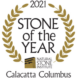 Calacatta Columbus marble by Granitos Zucchi has been chosen as the 2021 Natural Stone Institute Stone of the Year