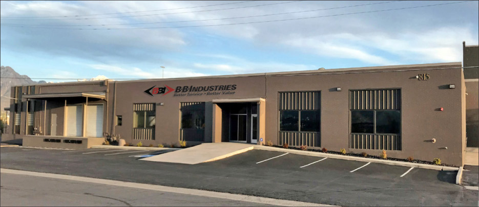 BB Industries continues to grow to serve its customer base in North America, adding a Utah Fulfillment Center to better serve its western region customers.