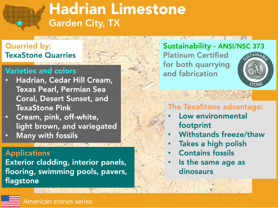 Hadrian Limestone from Garden City, Texas