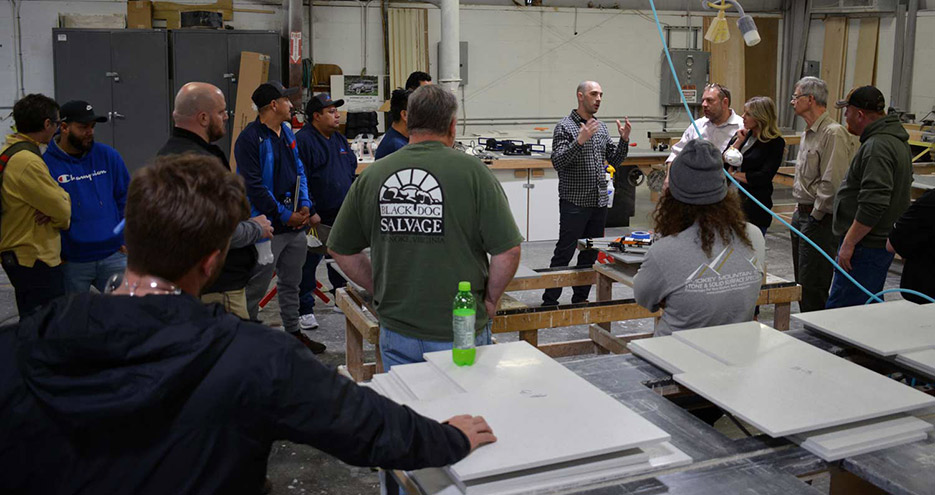 ISFA Mineral Surfaces Tour and Fabrication Training Draws Attendees to Tennessee