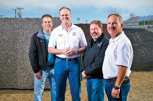 Management Team (l to r) Jeff Lesslie, Scott Lardner, Steve Bickel, Danny Erdman. Pictures courtesy Albuquerque Magazine for a profile featuring local family-owned businesses.