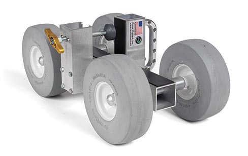 The Omni Cubed Pro-Dolly™HD2 accommodates tops up to 5˝ thick (large clamp opening).