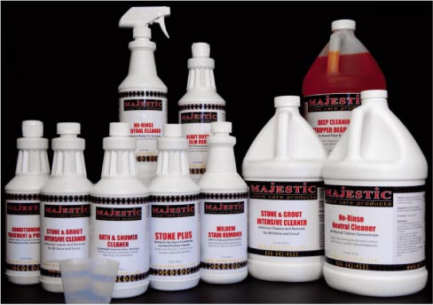 Some Majestic maintenance products – Conditioning Treatment and Polish, for example – are designed for a specific surfaces (such as countertops).  Always verify that you have the right product for your application. When in doubt – ask your Braxton-Bragg sales representative. 