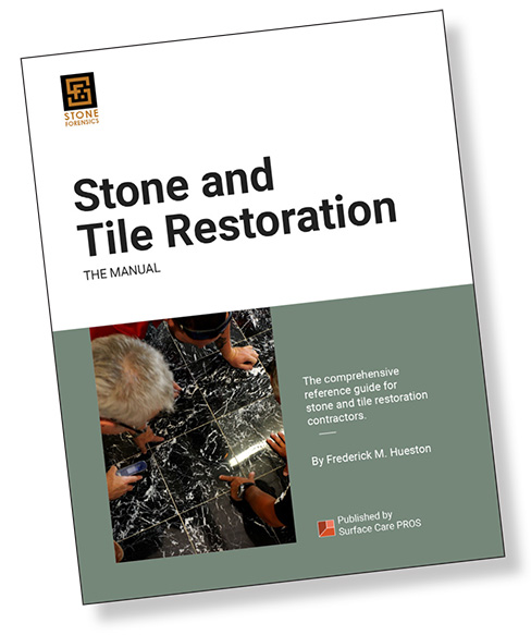 Fred Hueston, PhD, brings science and decades of in-the-trenches experience to deliver a wealth of relevant information including how-to’s, valuable resources, and more with a new reference manual for those in the stone and tile care industry.