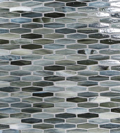 Stone & Pewter Accents has created a state-of-the-art mosaic glass tile collection named “Agate,” with a look amazingly similar to natural layered silica created by volcanic stone formations.