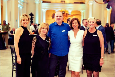 From left: Kathleen Carle of J.C. Stone, Barbara Cohen of Miller Druck Speciality Contracting, Patrick Perus of Polycor, Monica Gawet of Tennessee Marble Company and Brenda Edwards of TexaStone Quarries.