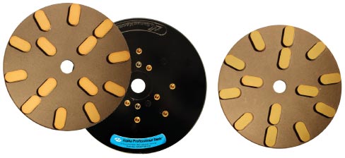 Summit AP Polishing Wheels come in 10-inch diameter size, are available in six grits from 100 to 3,000 and are designed to fit the most common radial arm machines for surface polishing.