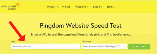 Use this free tool to see how fast your page loads