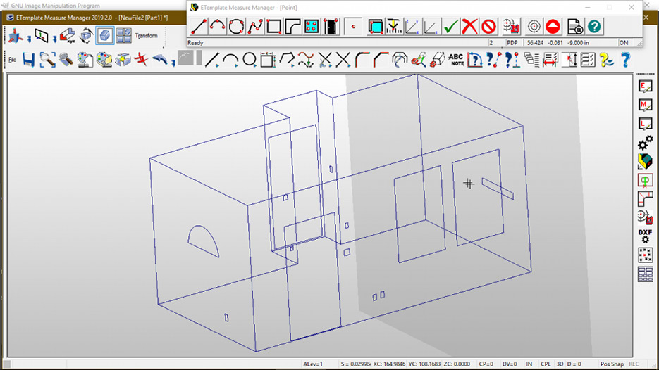 The ELaser Pro™ 3D system measures free-form 3D surfaces as well as 2D planar geometry.