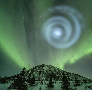 ‘It was a bit spooky, because we were the only ones on the highway,’ said photographer Talia MacDonald.