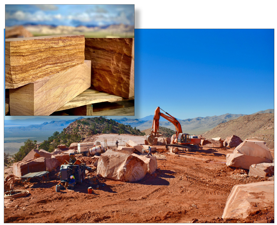 The beautiful Aztec sandstone is the same distinctive rock that makes up the massive cliffs of Zion National Park, the deep canyons of Canyonlands, and the iconic arches of Arches national Park.