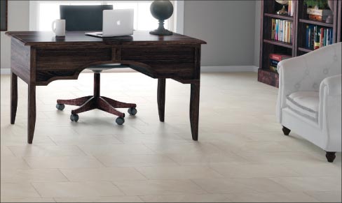 Vesuvio utilizes Digital Technology to create its calming, natural appearance. This glazed porcelain tile comes in large format 12˝ x 24˝  individual  tiles and 12˝  x 12˝  mosaic sheets. The 3˝  x 12˝  bullnose pieces are available as well. Ideal for both commercial and residential use, Vesuvio is available in two subtle colors Bianco and Beige.