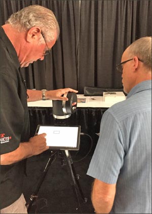 Laser Products Industries was on hand to demo the features of the LT-55 2D 3D templator.