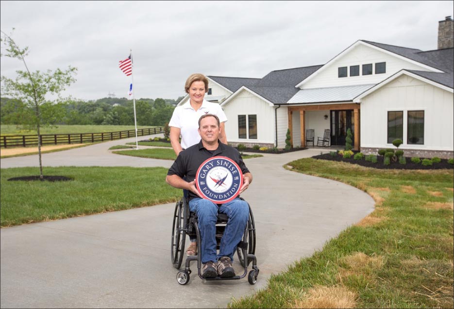 Gary and Mari Linfoot and their new R.I.S.E. Foundation program home.