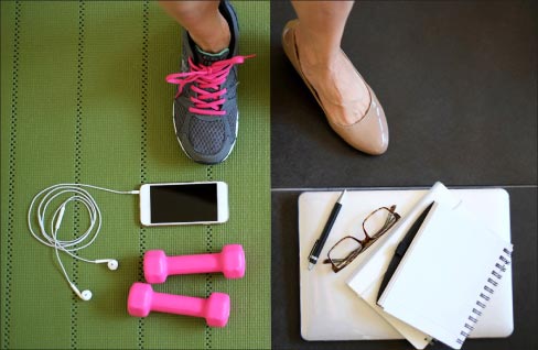 SWET-wur-king: Business networking while taking physical exercise and so working up a sweat. 