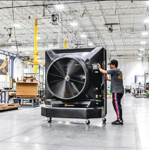 Big Ass Fans “Cold  Front” Beats the Summer Heat in Fab Shop Spaces